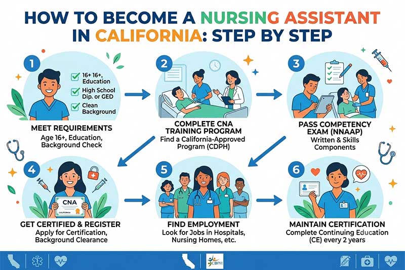 How to Become a Nursing Assistant in California: Step by Step