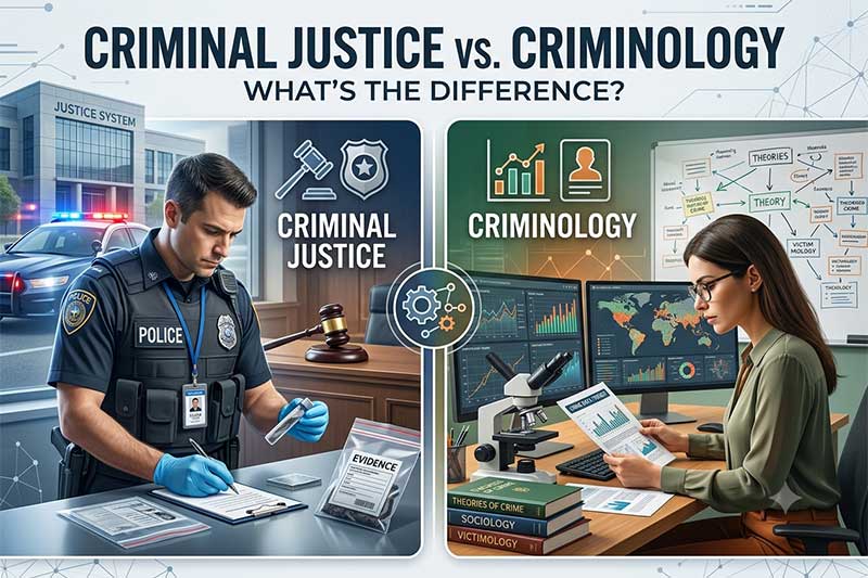 Criminal Justice vs. Criminology: What’s the Difference?