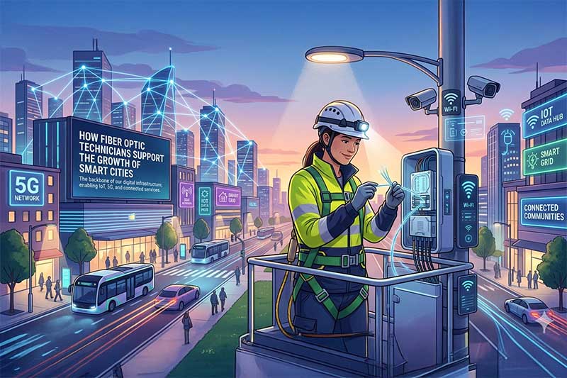 How Fiber Optic Technicians Support the Growth of Smart Cities