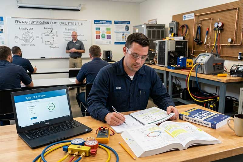 How to Pass the EPA 608 Certification Exam on Your First Try